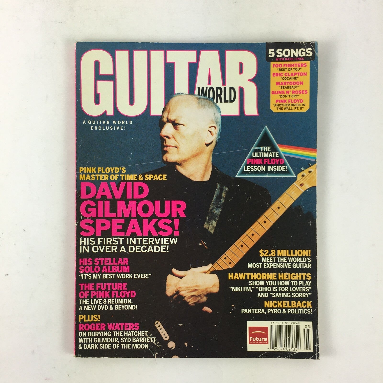2005 Guitar World Magazine David Gilmour Speaks! The Future of Pink Floyd
