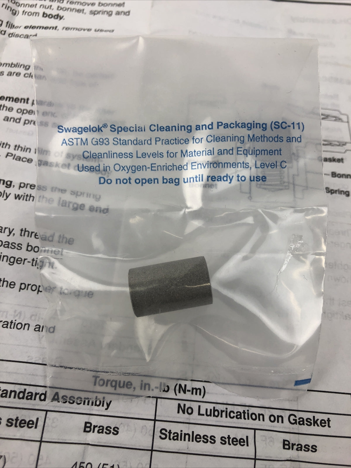 Swagelok TF Series Tee-Type Filter w Instructions Brand New Sealed in SC-11 LOOK