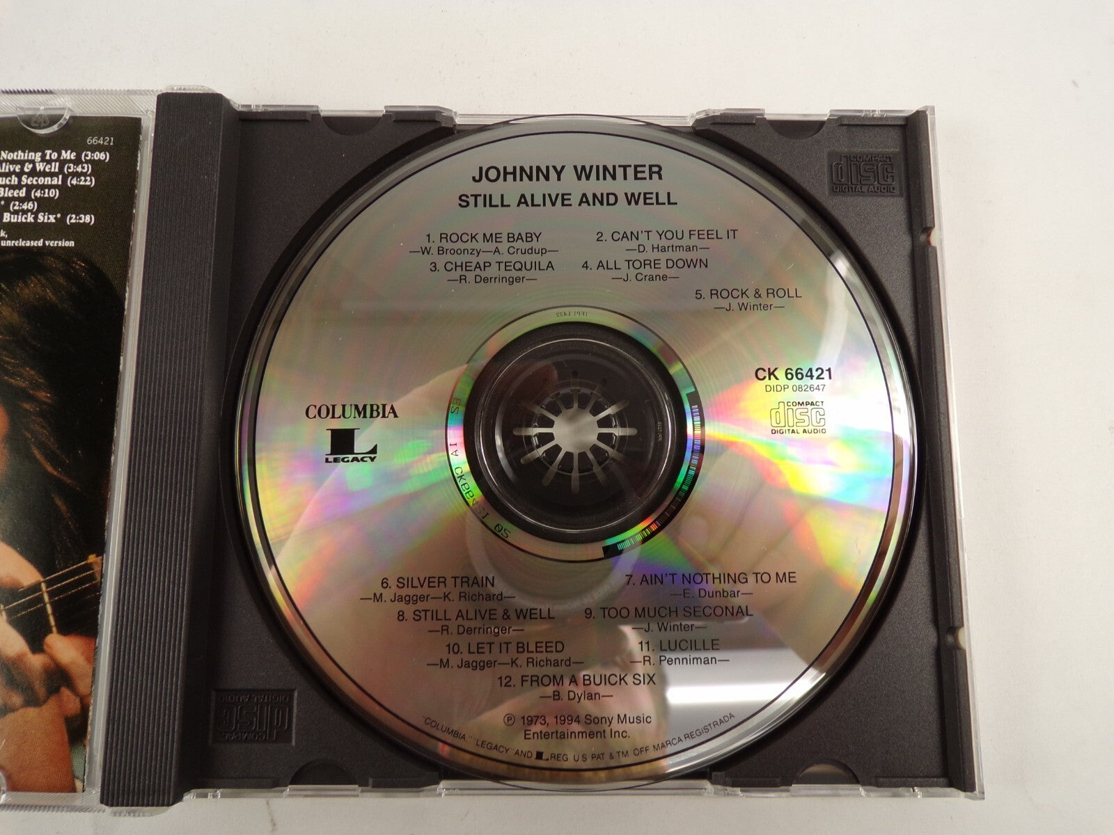 Johnny Winter Still Alive And Well Rock Me Baby Silver Train Lucille CD#47
