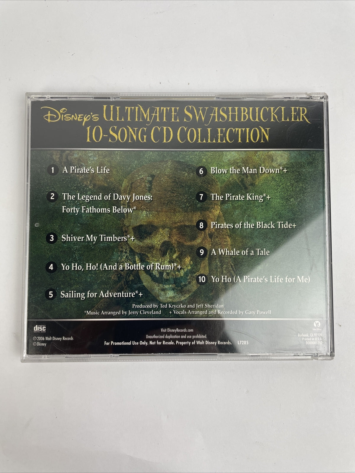 Disney's Ultimate Swashbuckler 10 Song CD Collection Pirates of the Caribbean #7