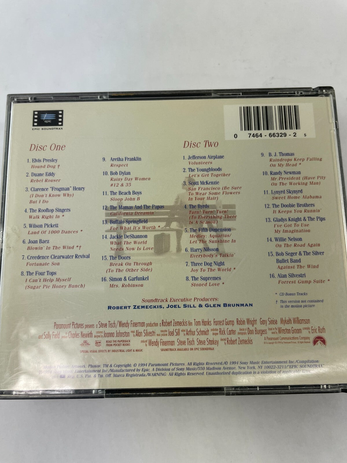 Forrest Gump The Soundtrack Elvis Presley Hound Dod Duane Eddy Rebel RouserCD#73