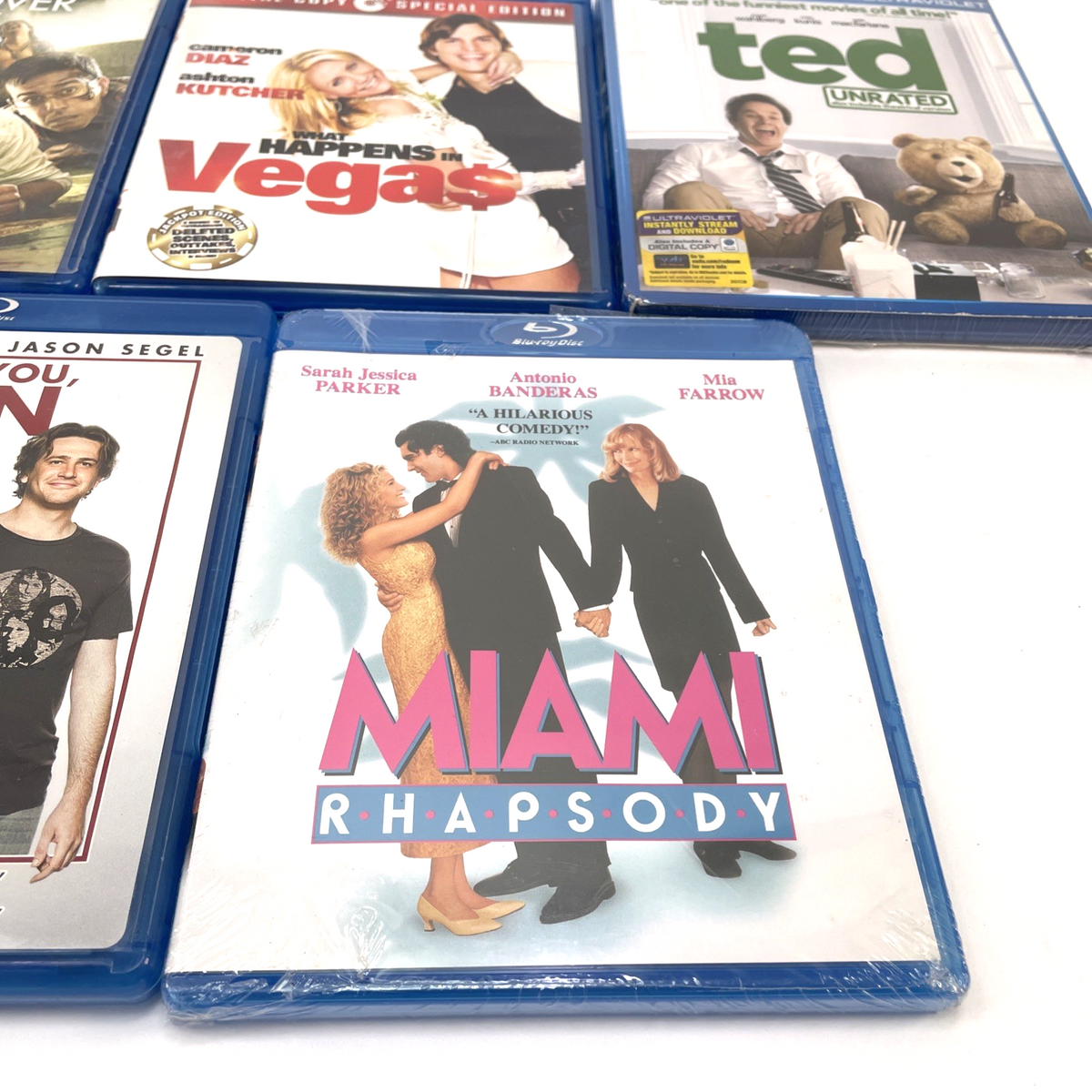 7 x Comedy Blu Ray Lot Hangover, I Love You Man, TED,  Miami Rhapsody, LAWKI