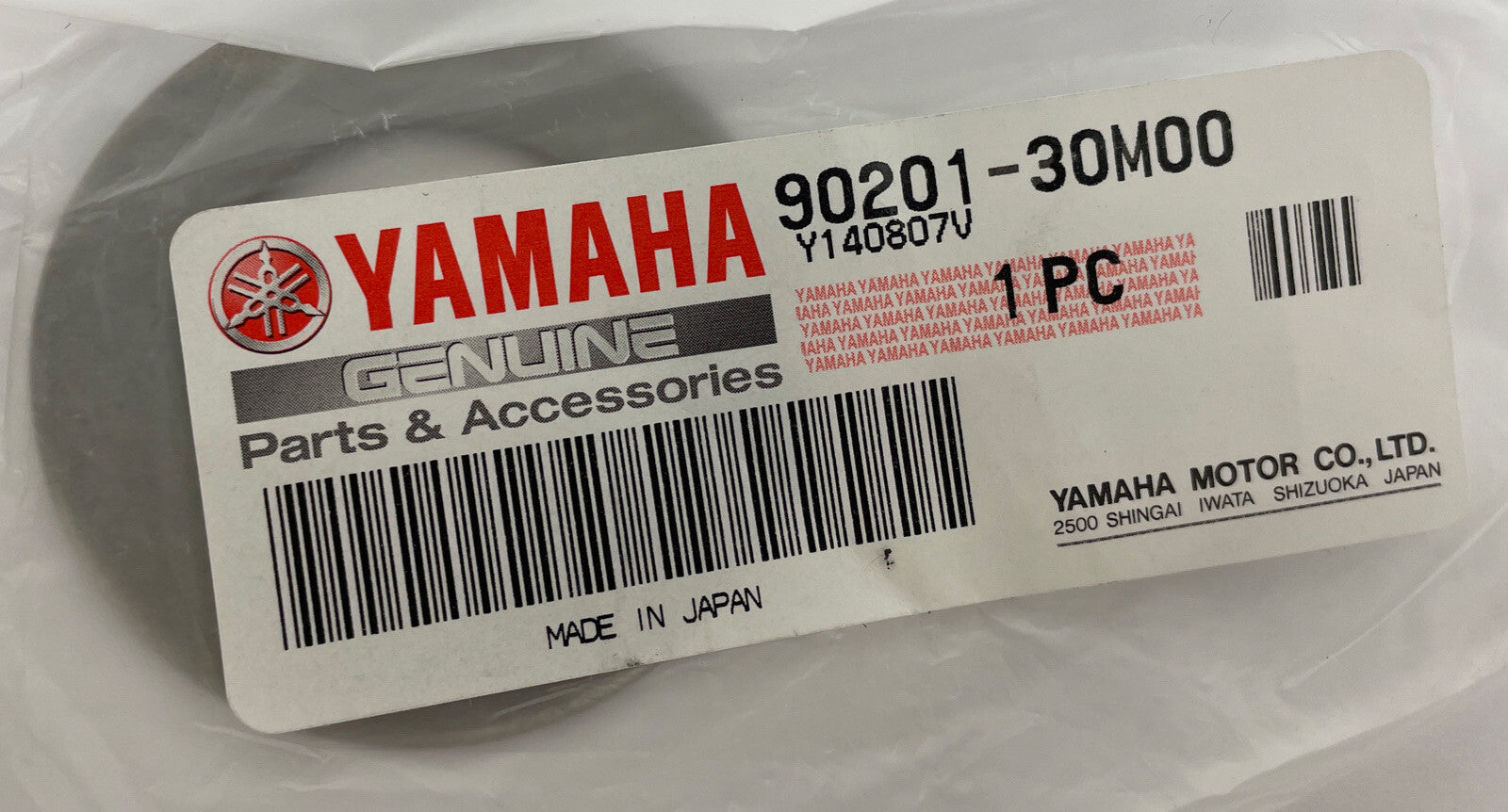 OEM Genuine Yamaha Motors Co.  90201-30M00-00 - WASHER  PLATE - LOOK
