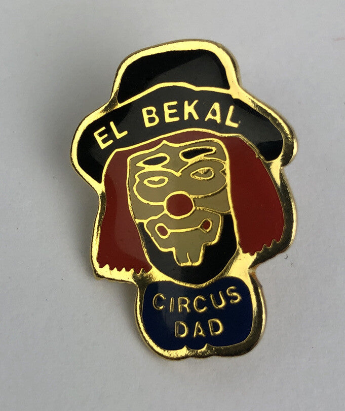 Vintage Shrine Shriners El Bekal 1" Circus Dad Lapel / Hat Pin - Brass & Enamel