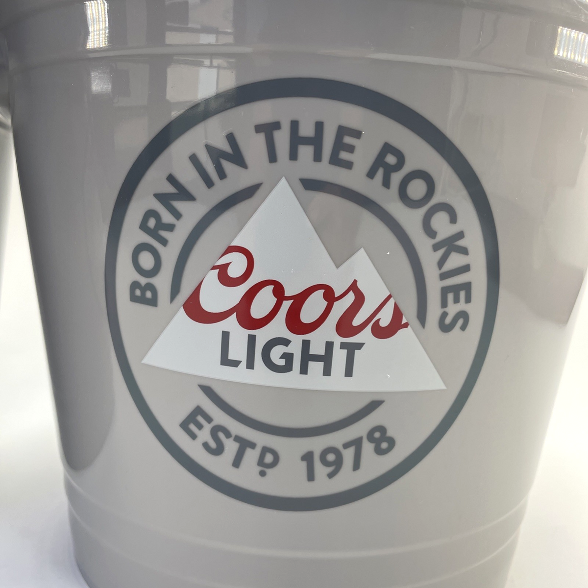 Lot of 10 Coors Light Mountain Logo 5 Quart 5QT Plastic Ice Drinks Beer Bucket