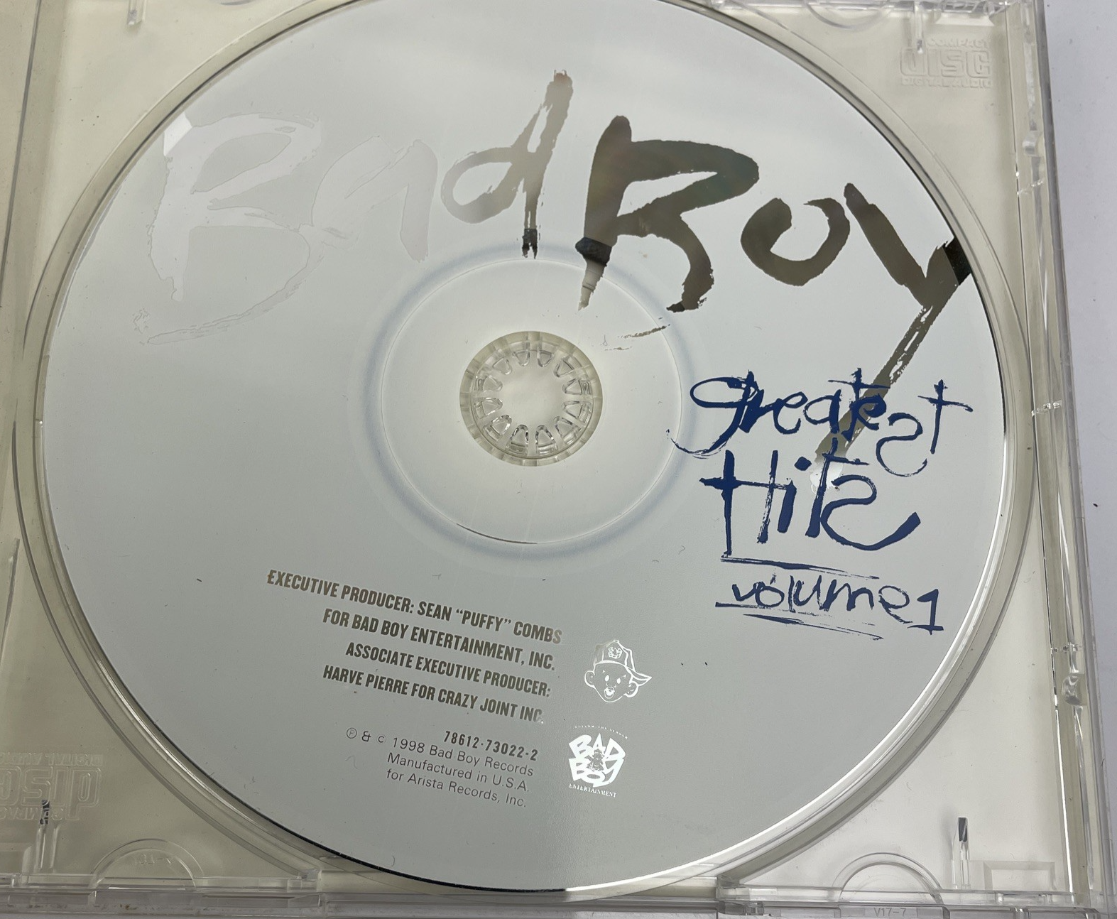 Bad Boy Greatest Hits Volume  1 Audio  CD 1998 Notorious BIG Mase Puff Daddy Hip