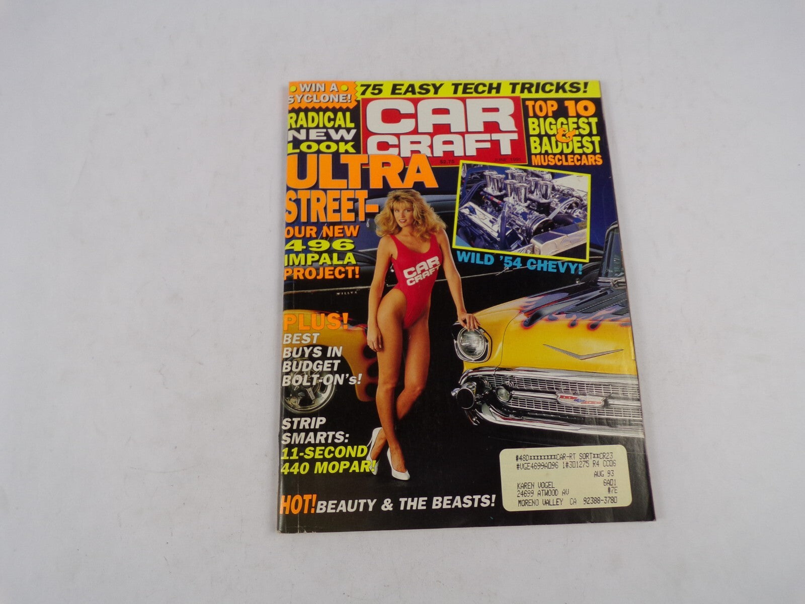 June 1991 Car Craft Ultra Street Our New 496  Impala Projet! 75 Easy Tech Tricks