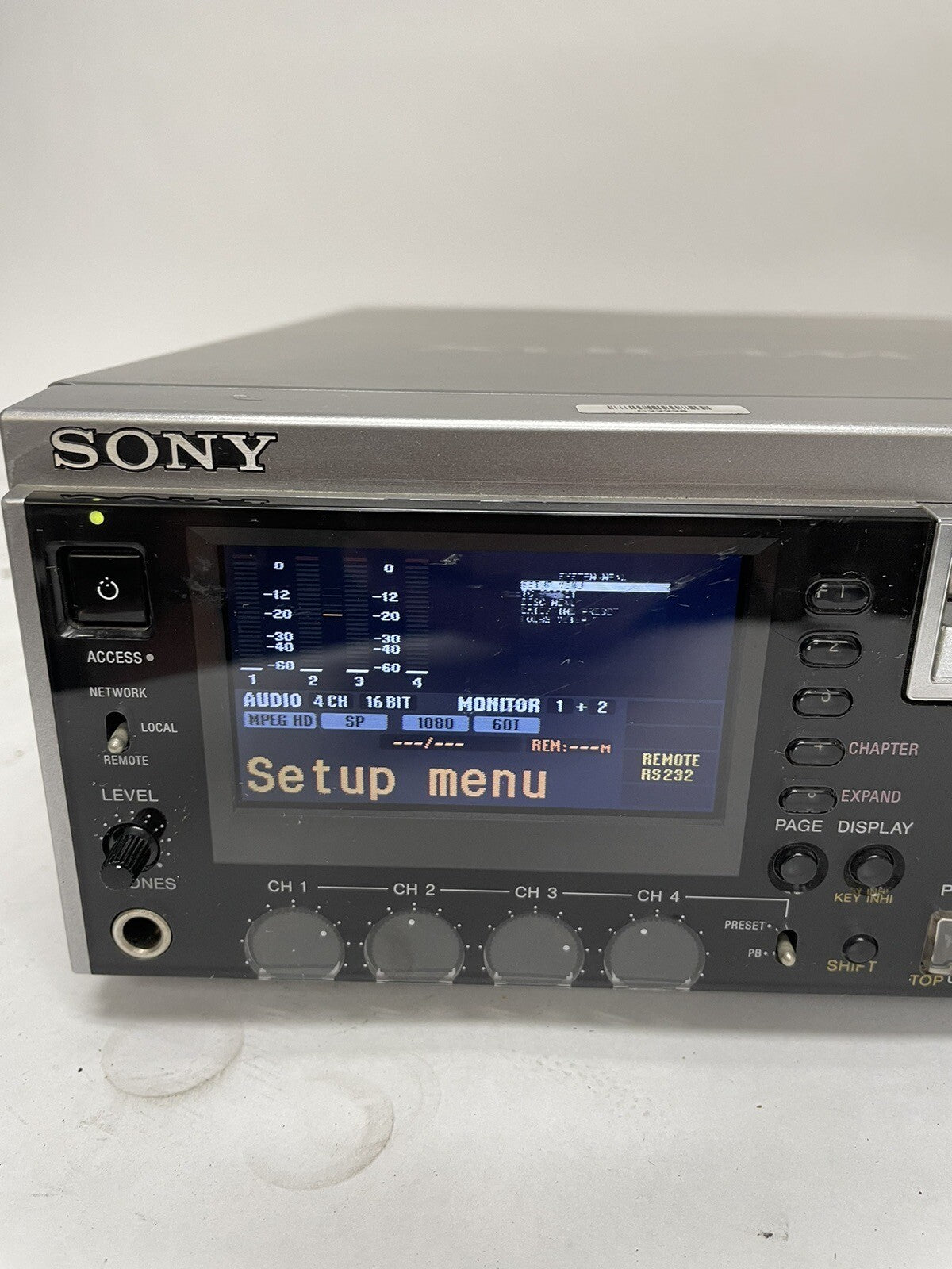 SONY PDW-F30 XDCAM HD PROFESSIONAL DISC PLAYER RECORDER WORKS GREAT