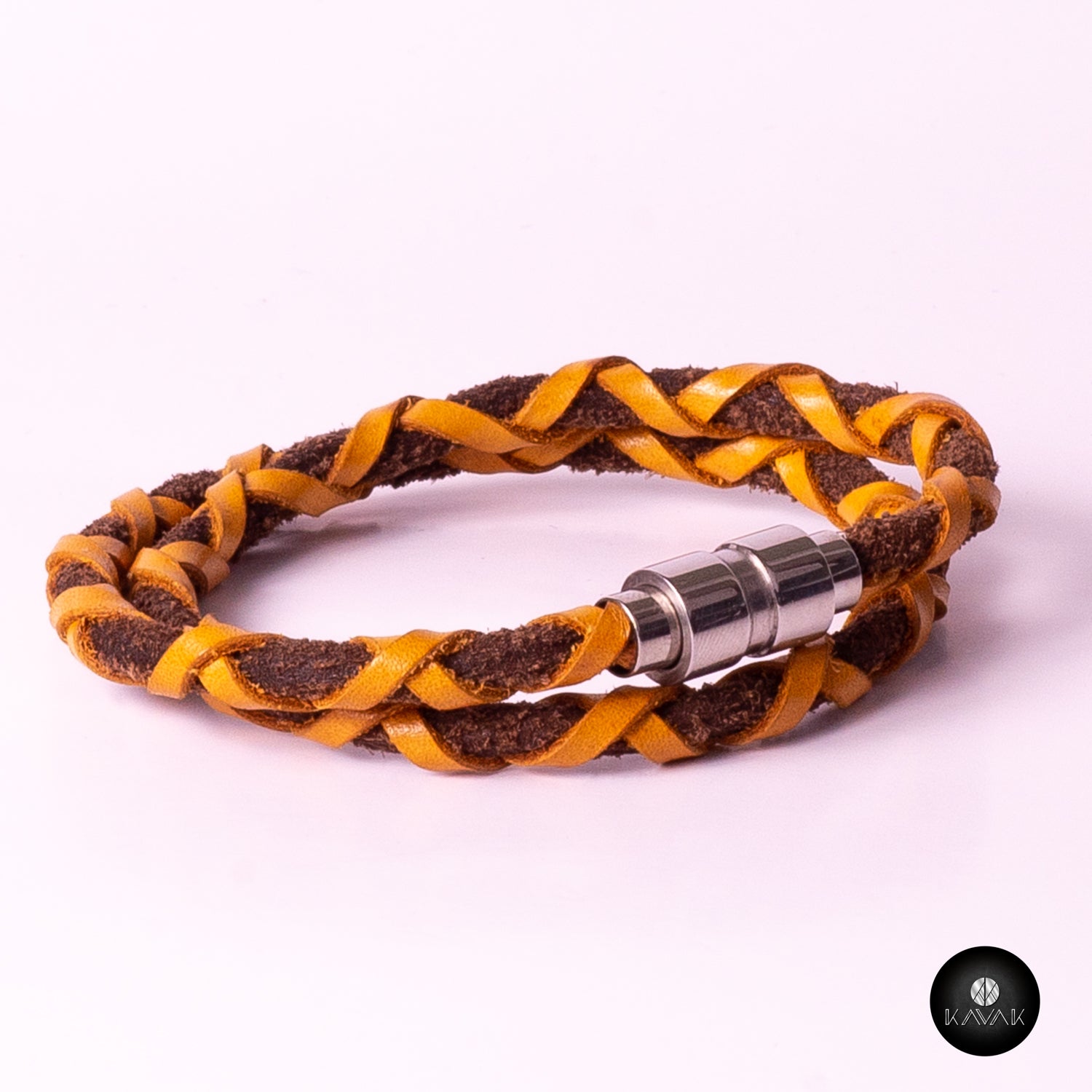 Kavak - Handmade Bright Yellow Cord Adjustable Women's Bracelet