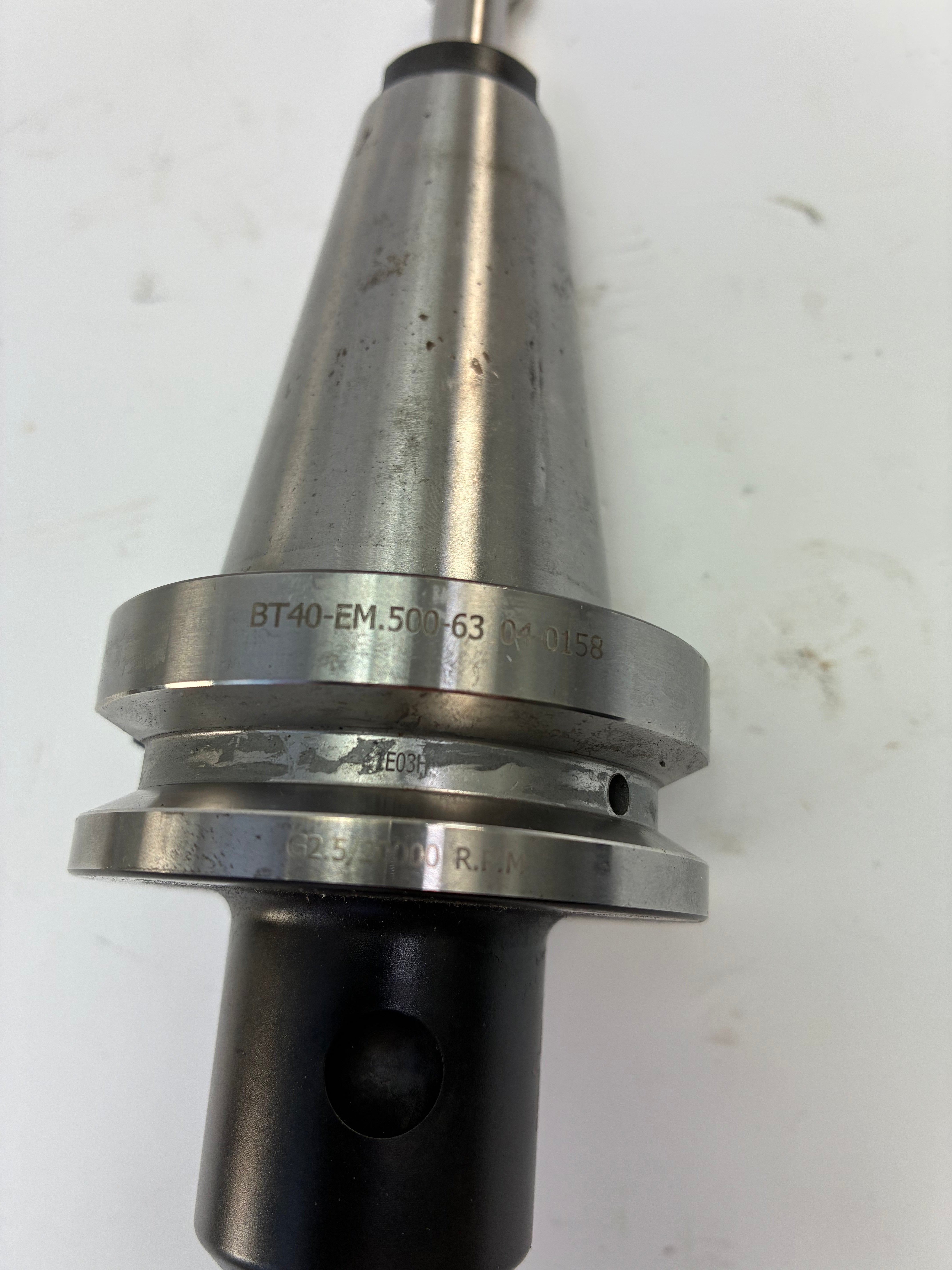 Haas BT40 1/2” End Mill Holder 63mm – 04-0158 – Cutter & Pull Stud Included