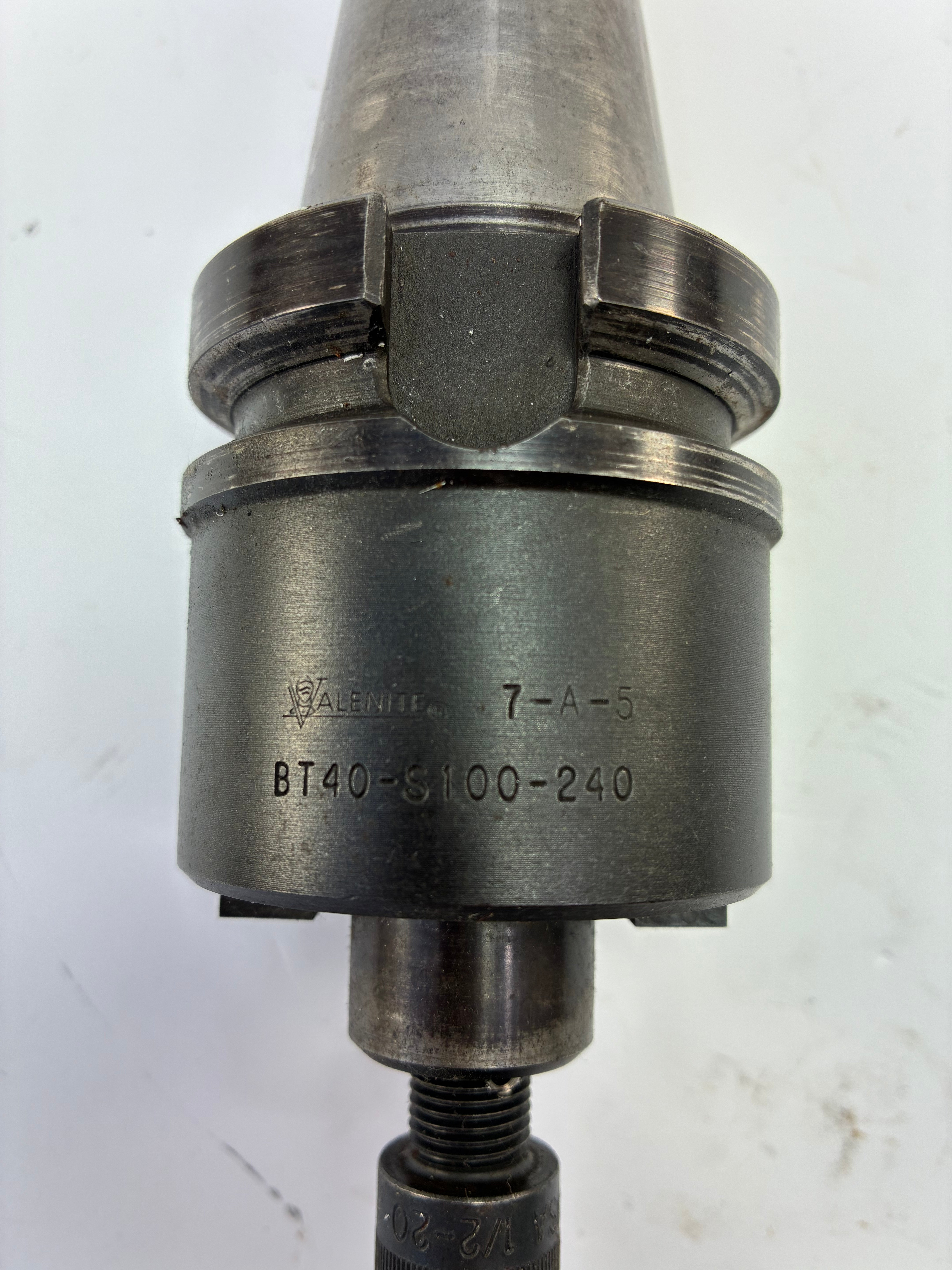 Valenite BT40-S100-240 1” Pilot Shell Mill Holder – 2.40” Projection