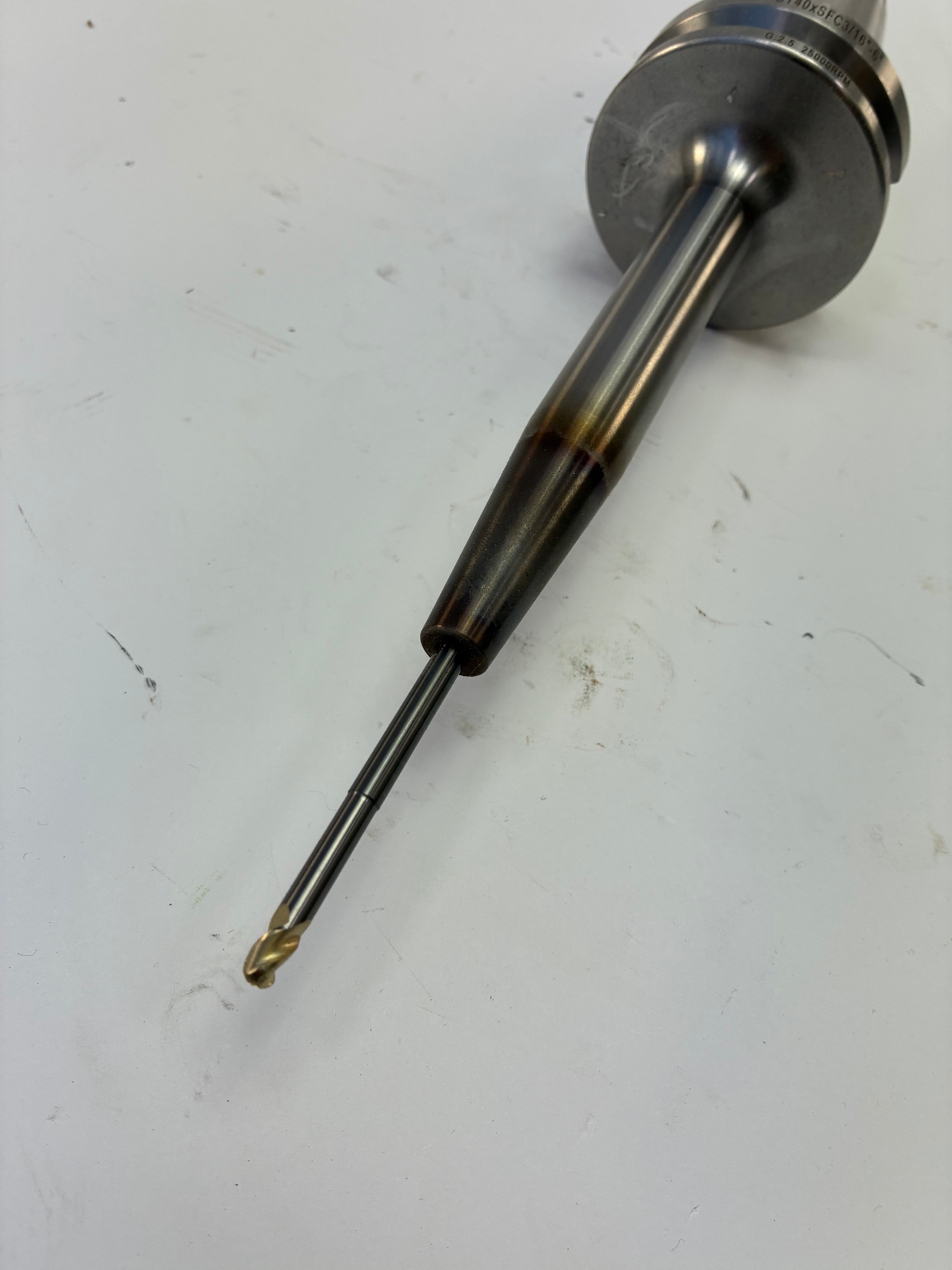 Techniks SYIC 19020-6 BT40 3/16” × 6” Extended Shrink-Fit Holder with Cutter