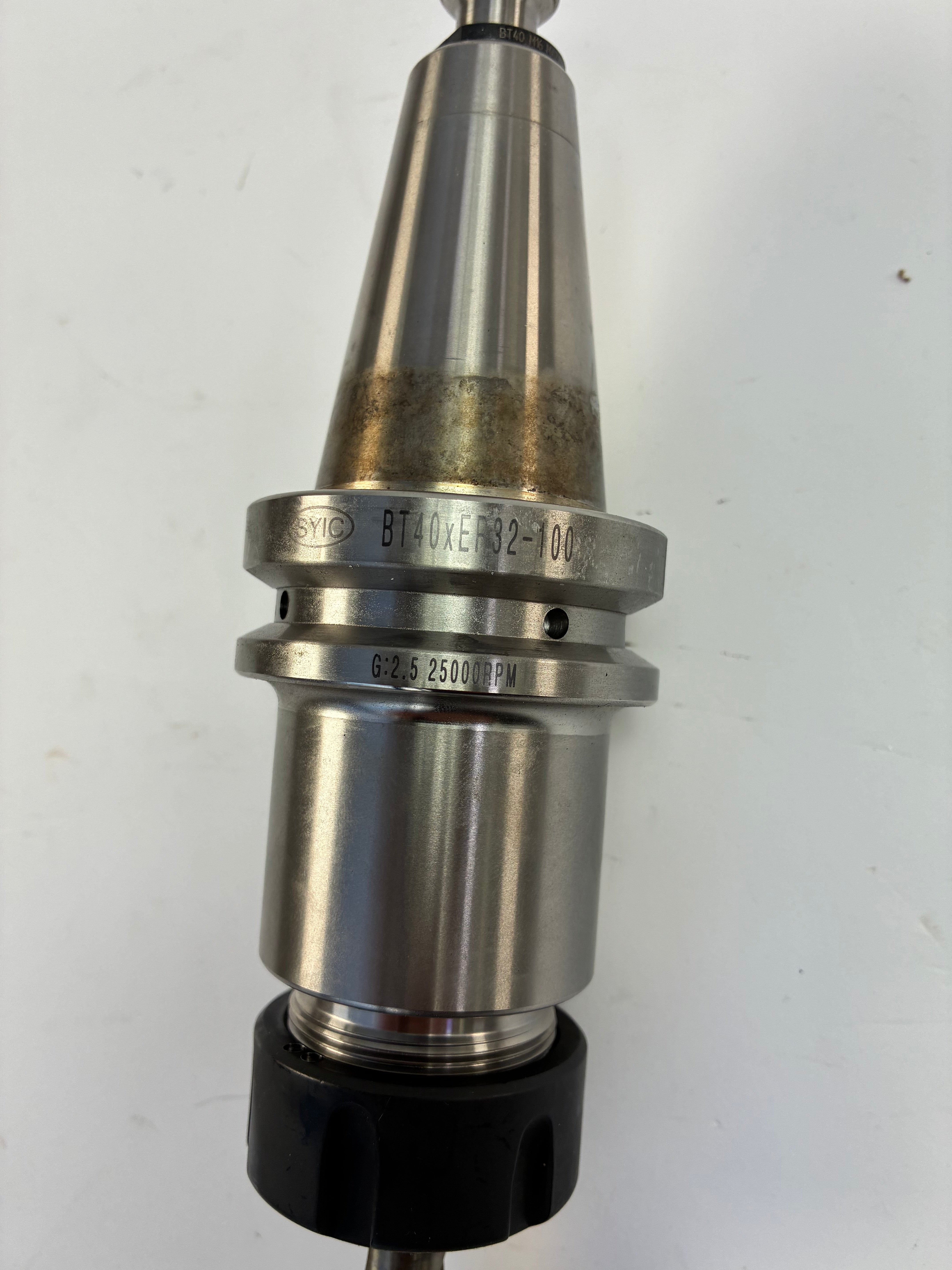 Techniks SYIC 16179 BT40 ER32 Collet Chuck – 100mm Projection – Cutter Included