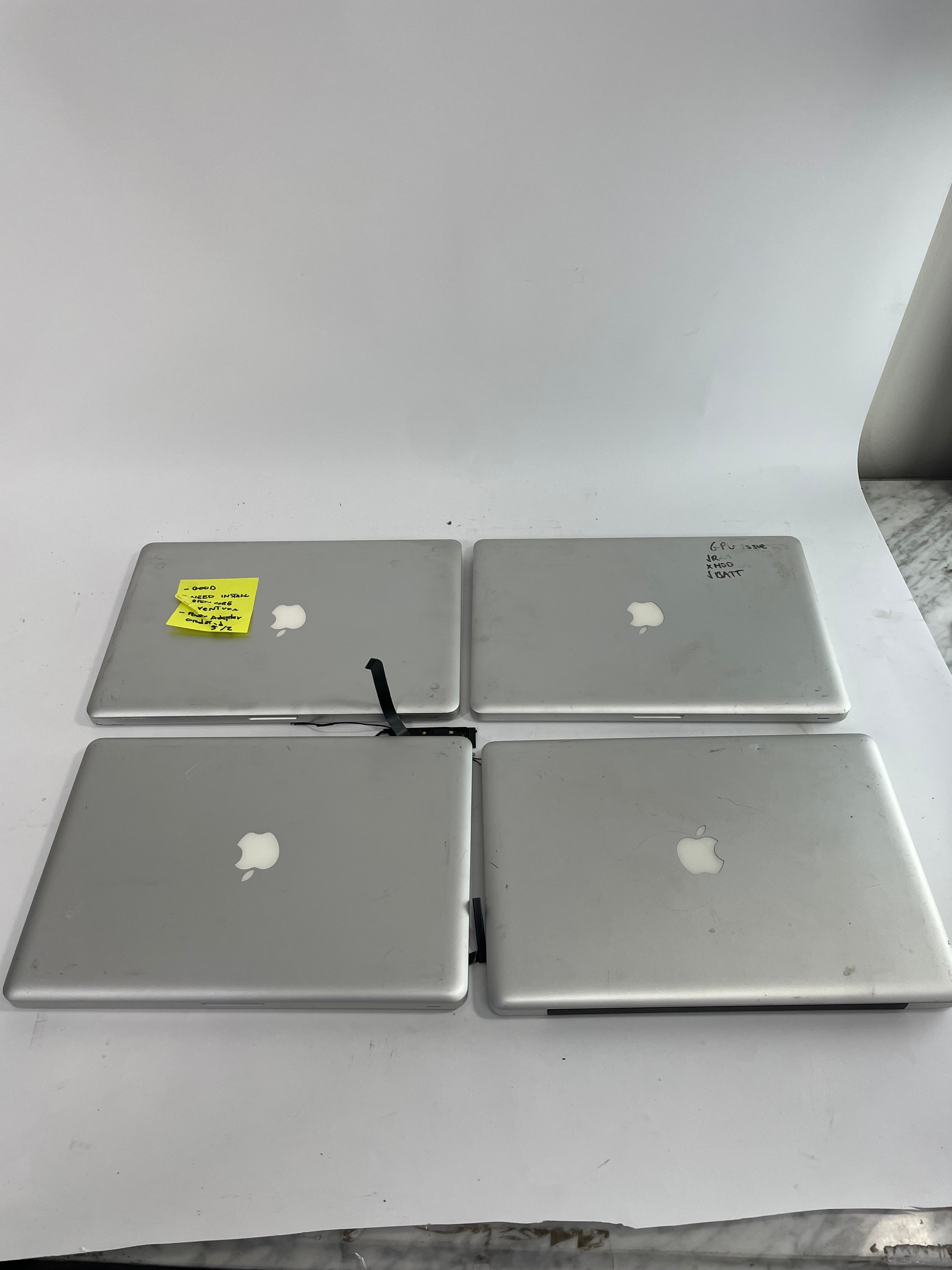 Lot of 4 Apple MacBook Pro A1286 15" Laptops For Parts Repair Not Working
