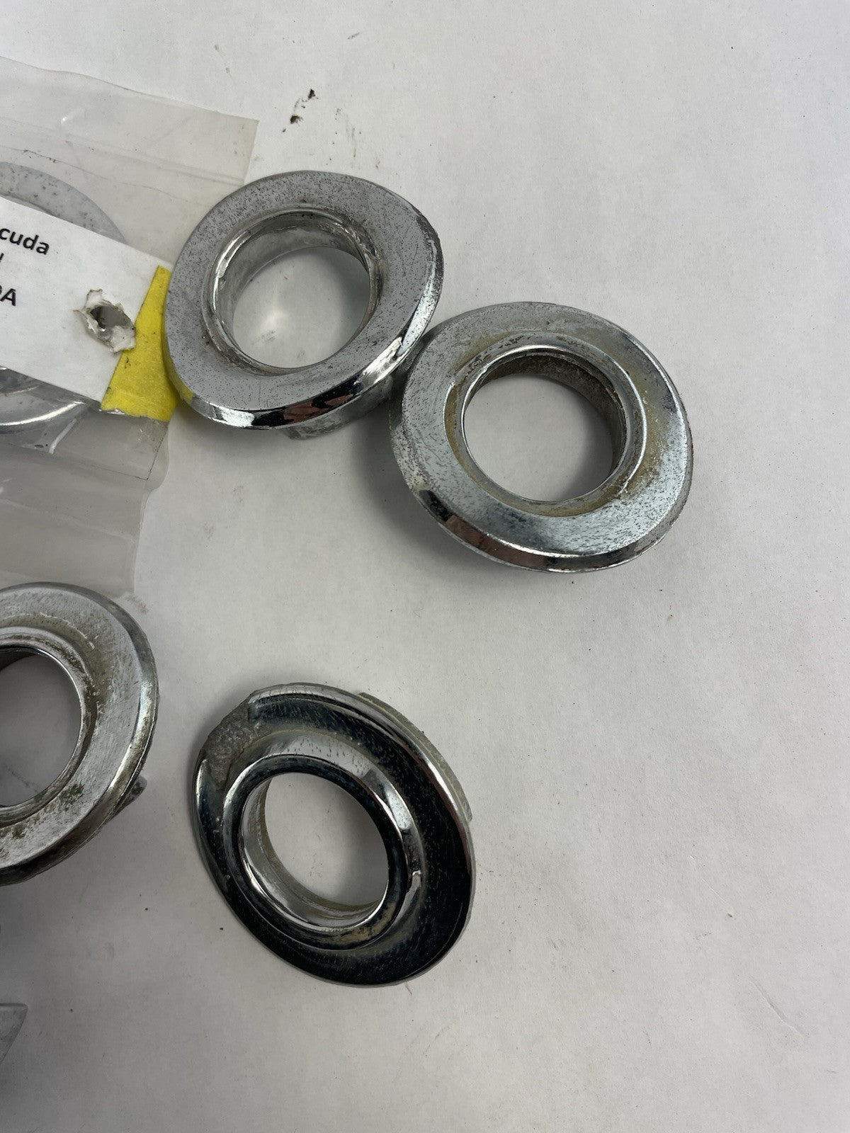 Lot of 7: 1970 1971 1972 1973 1974 BARRACUDA CUDA RADIO ANTENNA BASE TRIM BEZEL