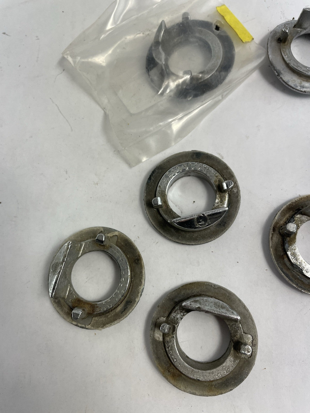 Lot of 7: 1970 1971 1972 1973 1974 BARRACUDA CUDA RADIO ANTENNA BASE TRIM BEZEL