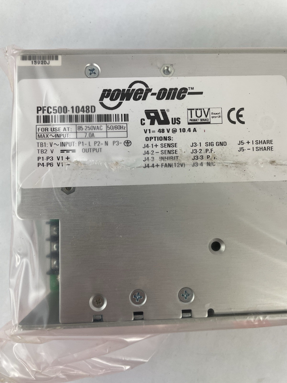 Power-One PFC500-1048D 48Volt 500W Single out AC DC Converter Power Supply