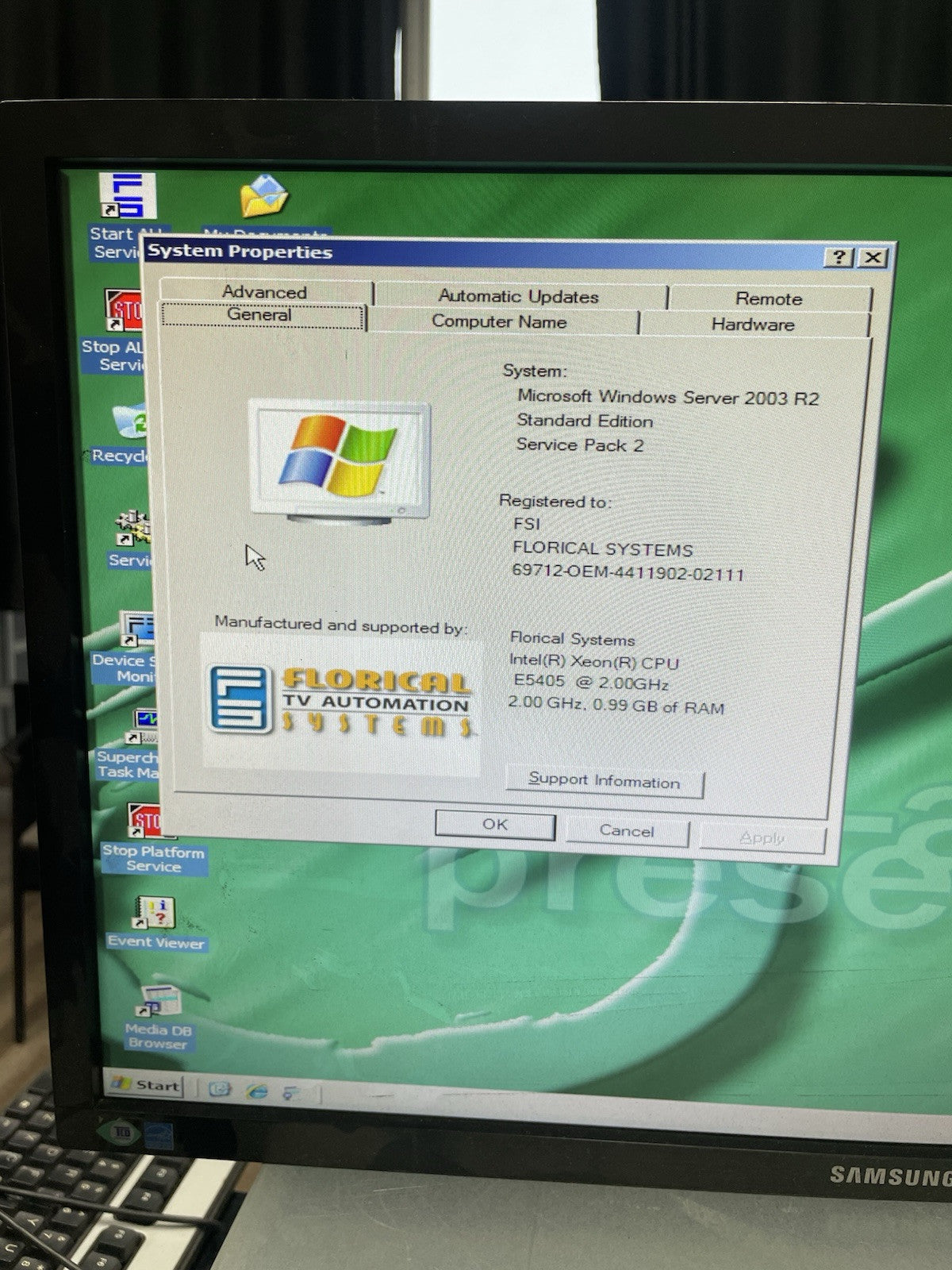 DELL POWEREDGE 2950 Xeon E5405 2.00ghz QUAD Core 1GB RAM - 2 x SATA 80GB HDD