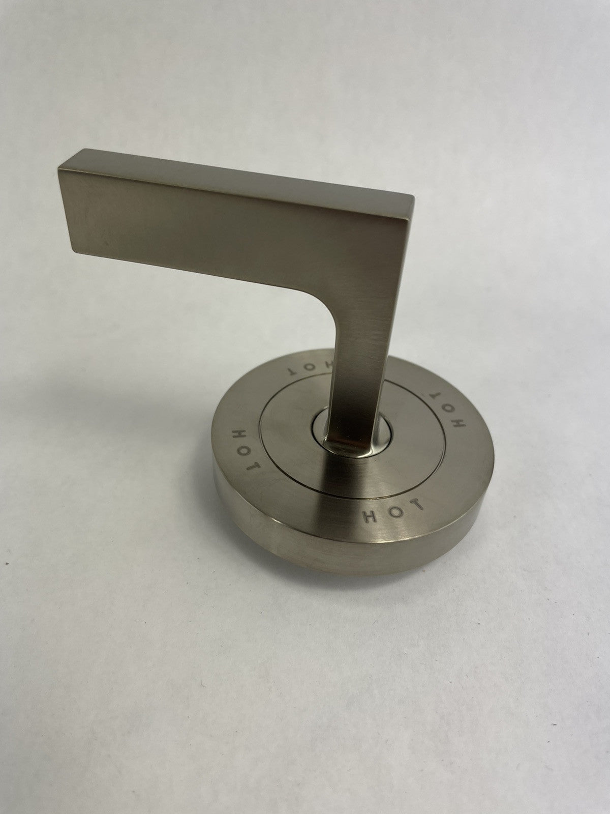 Hansgrohe Axor Citterio hot lever handle brushed nickel