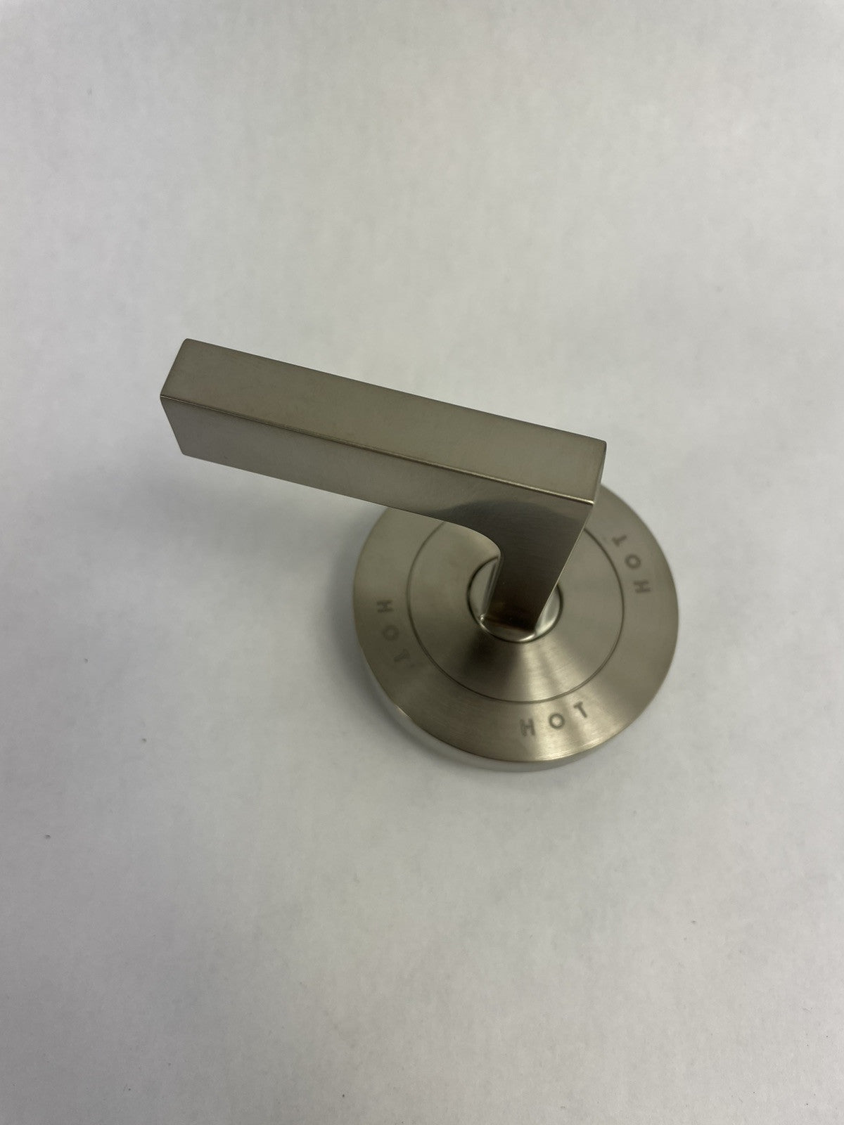 Hansgrohe Axor Citterio hot lever handle brushed nickel