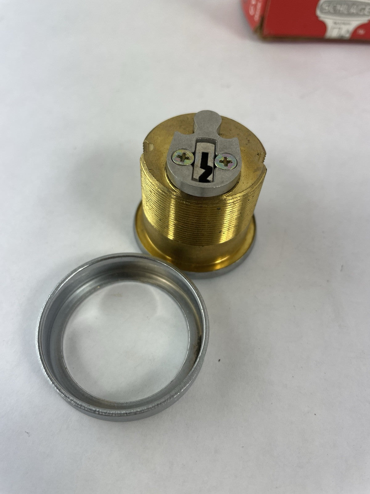 Schlage Mortise Cylinder 20-001 1-1/4" 612 Brushed Chrome