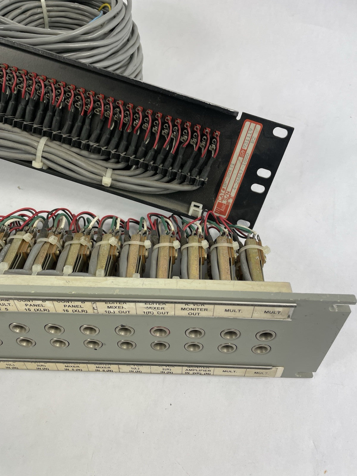 Trompeter 40 patchbay connected  to ADC UP-3MKII  PPC RACKMOUNT Patchy PB9