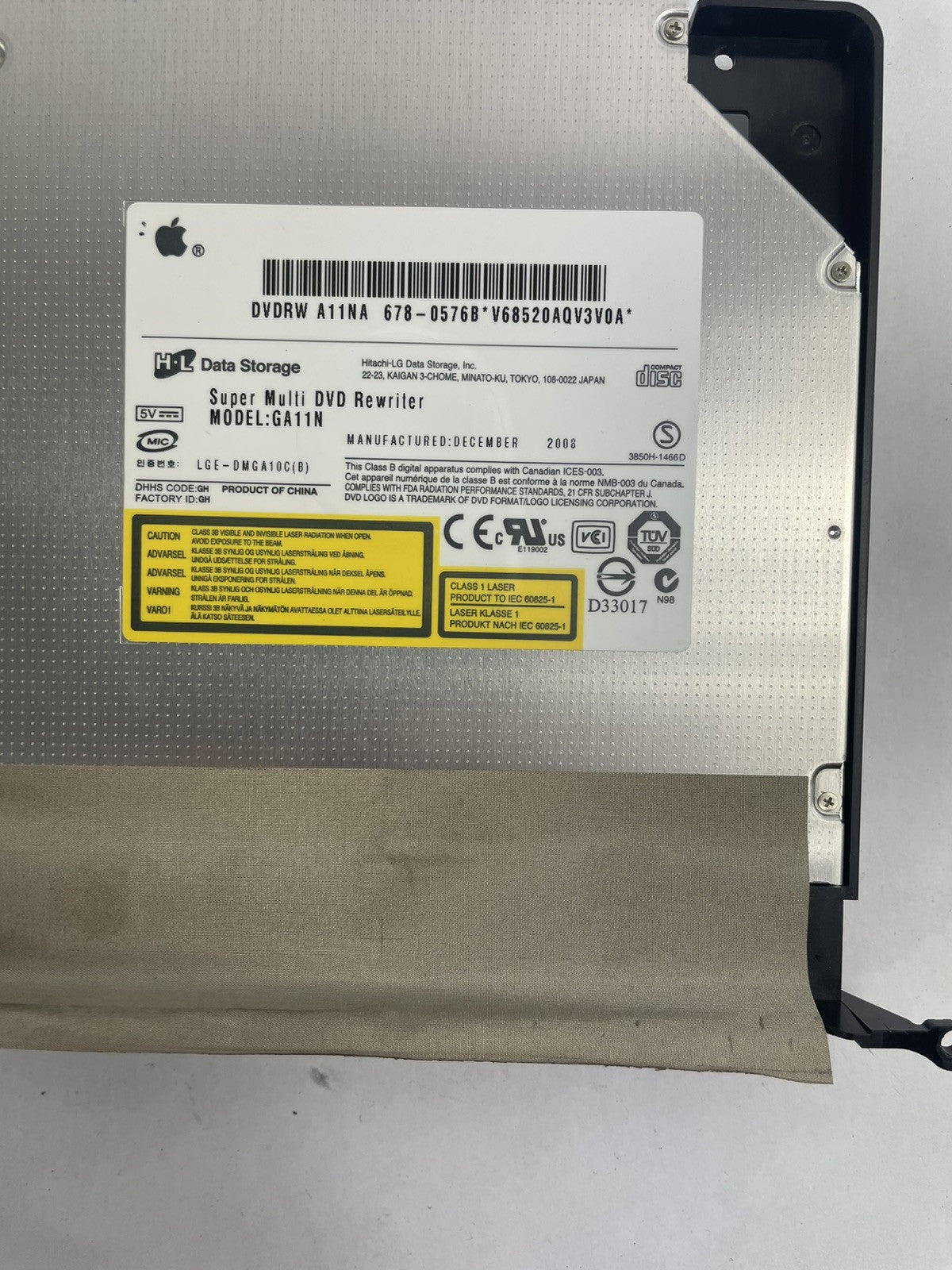 DVD-RW Burner for iMac 27" A1311 678-0576E GA11N iMac A1312 SuperDrive 2009 2010