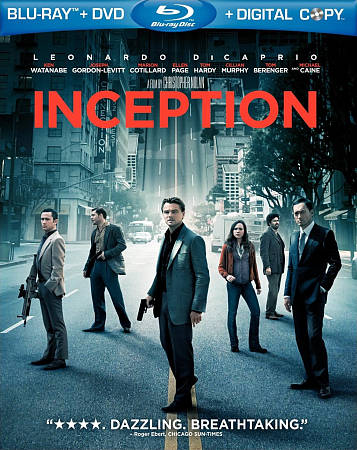 Inception [Blu-ray] Leonardo DiCaprio Ellen Page Tom Hardy - Mint Disc