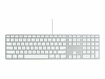 Genuine Apple Wired Aluminum USB Keyboard w/ Numeric Keypad MB110LL/A A1243