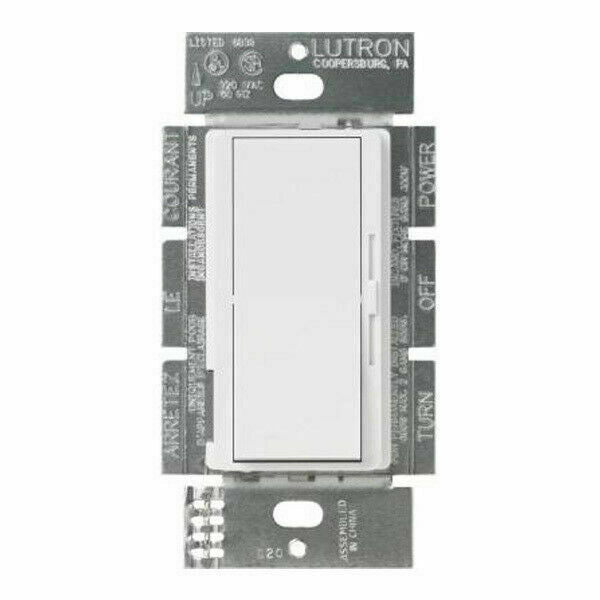 OEM Lutron Diva 600W Dimmer Wall Switch White DV-600PR-WH