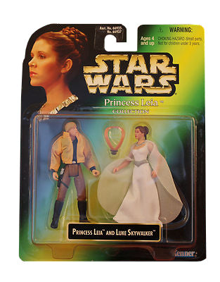 Star Wars POTF Princess Leia Collection Princess Leia and Luke Skywalker Figure